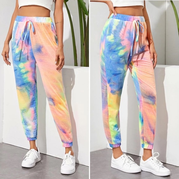Pants - 1 LEFT 🌻 Tie Dye High Waist Joggers